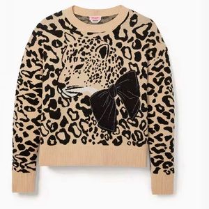 Kate Spade Leopard Bow Sweater
